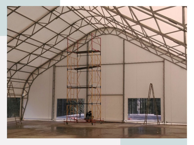 Шатровые ангары в Нижневартовске