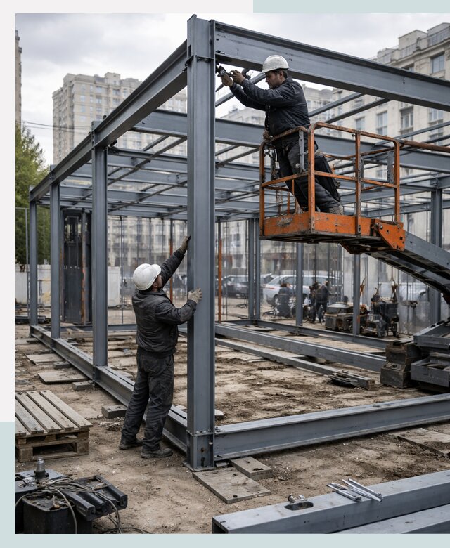 Строительство и монтаж торговых павильонов под ключ в Нижневартовске